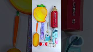 amazing stationery items 😱 pencil case storage box ruler lamp pencil sharpener stationery [upl. by Leahcimnhoj575]