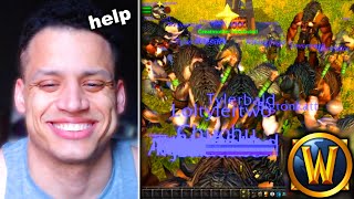 TYLER1 MY FIRST WORLD OF WARCRAFT EXPERIENCE [upl. by Rapsag]