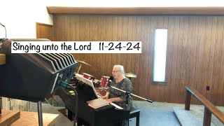 Song sung by Charleen Hussey 112424 lighthousechurch praisingJesus playingpiano [upl. by Sela69]