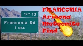 METEORITE HUNTING  Franconia Arizona using a Metal Detector [upl. by Burt]