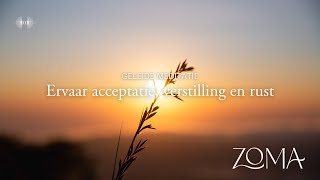 Meditatie Acceptatie verstilling en rust  ZoMa Opleidingen [upl. by September]