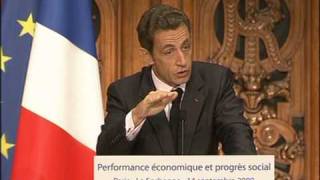 Croissance Sarkozy pour une nouvelle mesure [upl. by Lleuqar]