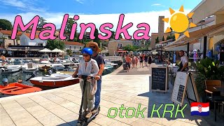 Malinska ☀️ 2024 🏖️ Otok Krk 🇭🇷 Croatia [upl. by Aimee]