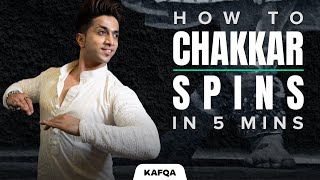 How to do Kathak Spins 5 steps Kathak Dance Tutorials [upl. by Quintessa]