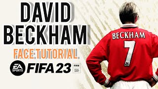 DAVID BECKHAM EN FIFA 23  CARA PARA MODO CARRERA FACE TUTORIAL [upl. by Yadrahc982]