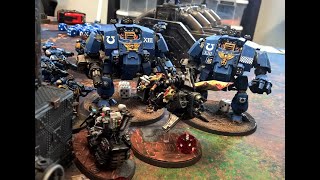 Ravenwing v Ultramarines  1500 pt  Slow Grow Campaign [upl. by Aluin366]