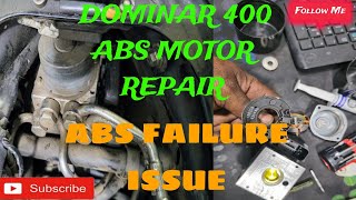 DOMINAR 400 ABS ISSUE MOTOR FAILURE Repair ABS not working [upl. by Hetti791]