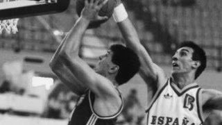 EUROBASKET 87 YUGOSLAVIA  SPAIN 9476 DAY 4 [upl. by Llennor]