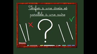 Vérifier si deux droites sont parallèles [upl. by Rudman]