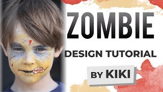 Zombie Face Painting Tutorial [upl. by Stillmann]