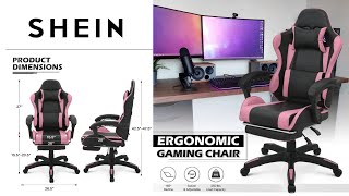 Unboxing and Assembling MoNiBloom Ergonomic Swivel Gaming Chair from SHEIN [upl. by Aerdnael516]