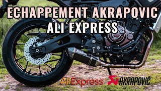 Unboxing et montage échappement Akrapovic Ali Express sur ma XSR700 [upl. by Nerwal734]