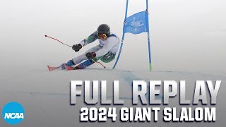 2024 NCAA skiing championship Giant Slalom full replay [upl. by Yrotciv]