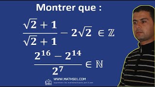 Mathématique serie dexercices sur les ensembles des nombres Exo 1 [upl. by Atikehs324]