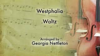 Westphalia Waltz  harmony strings American fiddle arrangement  sheet music available [upl. by Hakon]