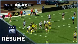 PRO D2 Saison 20232024 J24  Résumé Stade Montois Rugby  CA Brive [upl. by Naivaf]