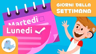 Giorni della settimana per bambini  Quali sono i giorni della settimana  Vocabolario in italiano [upl. by Adlih823]