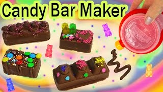 CHOCOLATE CANDY BAR Maker Kit Set REAL FOOD Set Does It Work Testing Video [upl. by Beilul957]