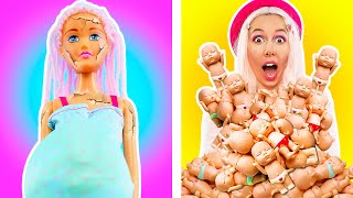 Barbie Doll Having a Baby  Pregnancy Hacks for Pregnant Doll [upl. by Fidelity337]