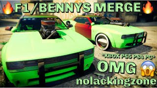 AFTER BANNED NEW GTA 5 BENNYS MERGE GLITCH CAR TO CAR F1BENNYS MERGE XBOX PS4 PS5 [upl. by Ecreip]