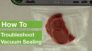 How To Troubleshoot Vacuum Sealing  FoodSaver® [upl. by Kusin]