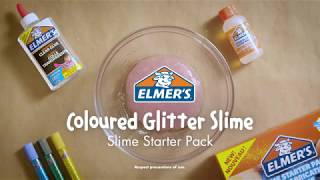 Elmers Recipe for Coloured Glitter Slime Slime Starter Kit [upl. by Rhianon]