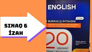 DİM 20 SINAQ TOPLUSU 11Cİ SİNİF SINAQ 6 İZAHI buraxilisimtahani ingilisdili grammar imtahan [upl. by Gaidano912]