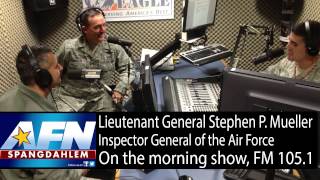 Inspector General of the Air Force on AFN Spangdahlem Radio [upl. by Hays]