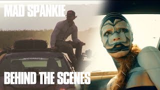 MAD MAX CHASE scene with SPANKIE VALENTINE  Behind the Scenes [upl. by Nawram]