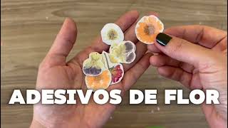 Como fazer adesivos incríveis de Flor Seca 🌸  Passo a Passo Completo DIY [upl. by Licht848]