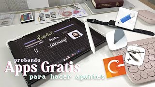 Probando apps GRATIS para hacer apuntes📝  iPad [upl. by Most]