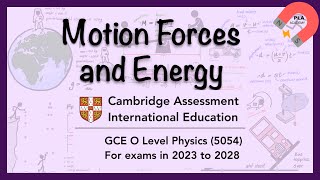 O Level Physics 5054 Unit 1 Motion forces and energy olevelphysics [upl. by Idnem583]