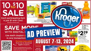 5x Digitals Kroger Ad Preview for 87813  10 for 10 Sale BOGO Sale Weekly Digitals amp MORE [upl. by Brigette]