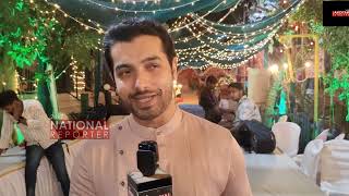 Sharad Malhotra Reaction On Upcoming New Song On Lord Ram Ayodhya Ram Song At Iftar Party 2024 [upl. by Ainnos287]