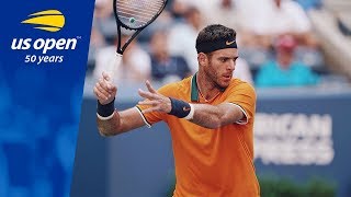 Juan Martin Del Potro 2018 US Open Tennis Practice [upl. by Gore]