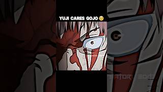 YUJI CARES GOJO ❤️‍🩹  gojo anime jujutsukaisan yuji geto shorts [upl. by Oedama]