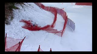 CRASH COMPILATION  GarmischPartenkirchen DH1 202021 Alpine Skiing World Cup [upl. by Orman]