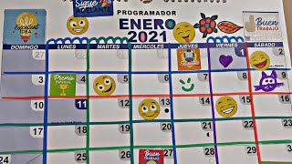 Calendario Enero 2021 programador [upl. by Aglo859]