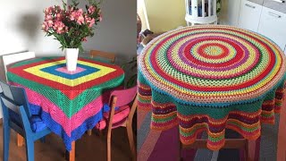 CROCHET TABLECLOTH CROCHET HANDMADE TABLECLOTH [upl. by Beckett]