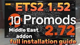 How to Download amp Install Promods 272 in ETS2 152  Middle East Addon Cabin Full Guide ets2 [upl. by Bang850]