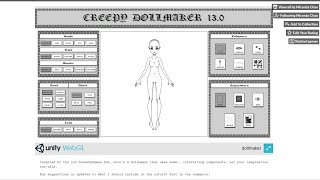 Totally Normal Dressup Game Creepy Dollmaker 130 [upl. by Rahs]