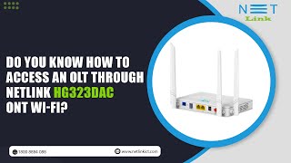 Do you know how to access an OLT through Netlink HG323DAC ONT WiFi 127 [upl. by Nork]