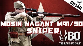 🔫 Mosin Nagant Sniper BO Manufacture PPS  REVIEW AIRSOFT [upl. by Orodoet279]