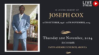 In Loving Memory of Joseph Cox [upl. by Enahs]