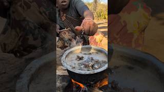 Meet with best chief in tribe See how she cooks a Soup middle of nowhere ‼️😋😲hadzabetribe food [upl. by Ashlie832]