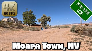 Driving Around Rural Desert Town Moapa Nevada in 4k Video [upl. by Yong]