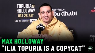 Max Holloway ‘Ilia Topuria is a Conor McGregor copycat down to the tattoos [upl. by Pitt]