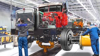 How They Build Powerful US Kenworth Trucks From Scratch  Inside Production Line Factory [upl. by Yadsendew]