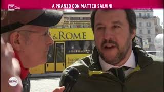 A pranzo con Matteo Salvini  Nemo  Nessuno Escluso 23032018 [upl. by Macfarlane]