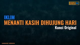 IKLIM  MENANTI KASIH DIHUJUNG HARI KARAOKE  Nadakunci Original [upl. by Idona]